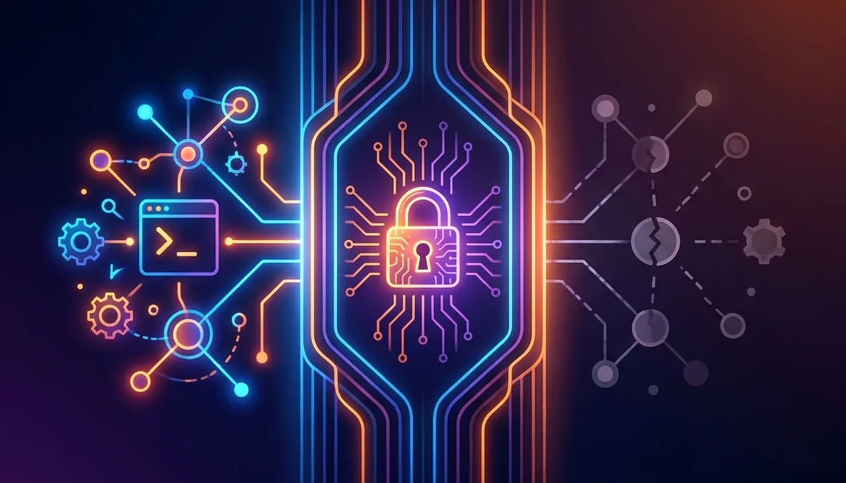 Illustration representing Anthropic's ecosystem and policy enforcement