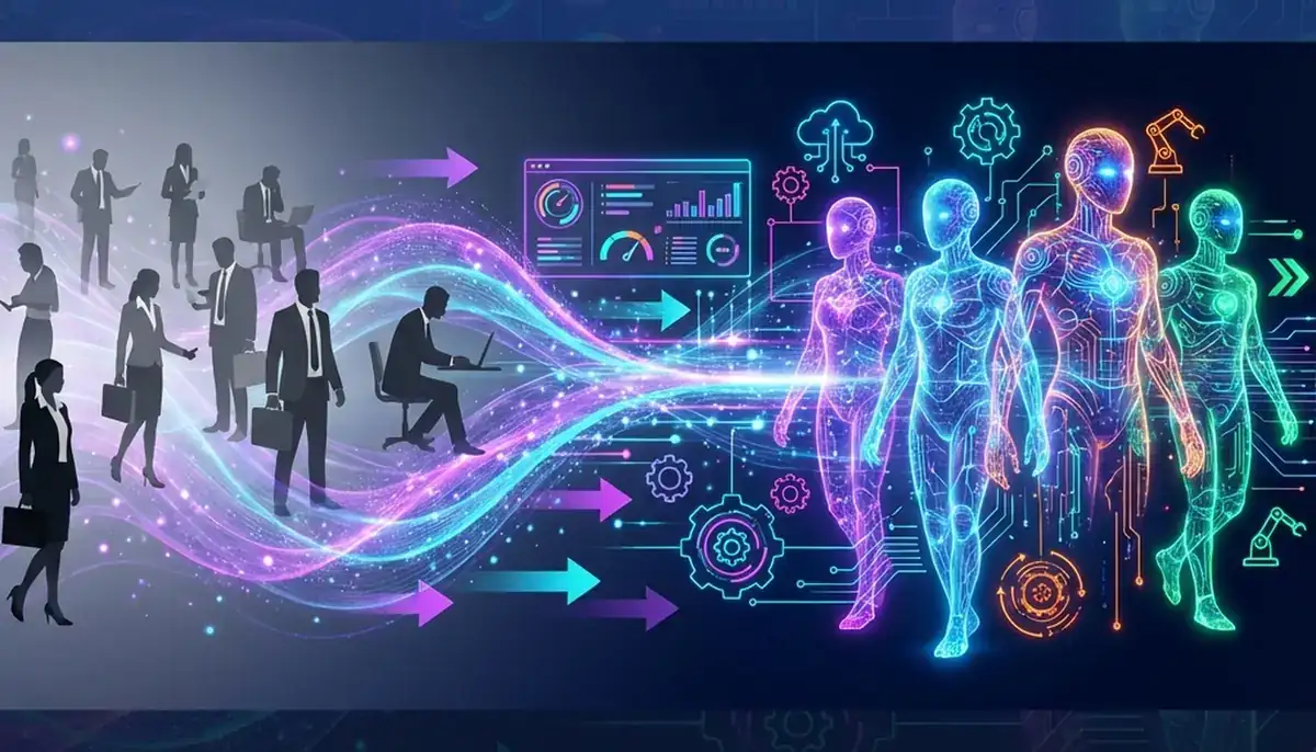 Developer workspace showing MCP server code with connections to AI assistants and data sources