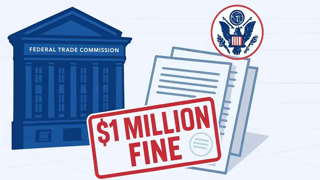 Federal Trade Commission building representing government action against accessibility overlay companies