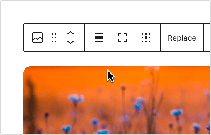 WordPress block editor interface showing the flexible but unstructured content editing experience